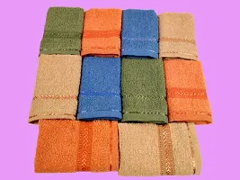 Kanika Combo 1229 Handkerchief Multicolor Towel Hand Face FUR Towel Handkerchiefs Bathroom Towel Men or Women Accessories Handkerchiefs (PACK OF 10)-thumb4