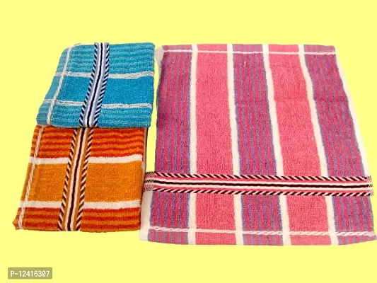 KALPANA Combo 1676 Multicolor Towel Hand Face Fur Towel Handkerchiefs Bathroom Towel Men OR Women Accessories Handkerchiefs (PACK OF 8)-thumb3