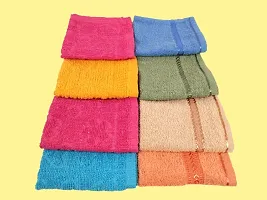 KALPANA COMBO 5238 Handkerchief MULTICOLOR Towel Hand Face FUR Towel Handkerchiefs Bathroom Towel Men OR Women Accessories Handkerchiefs (PACK OF 8)-thumb1