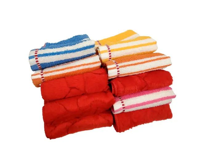 USEME 6226 Handkerchief MUILTY COLORS Towel Hand Face Towel Handkerchiefs Bathroom Towel (PACK OF 12)