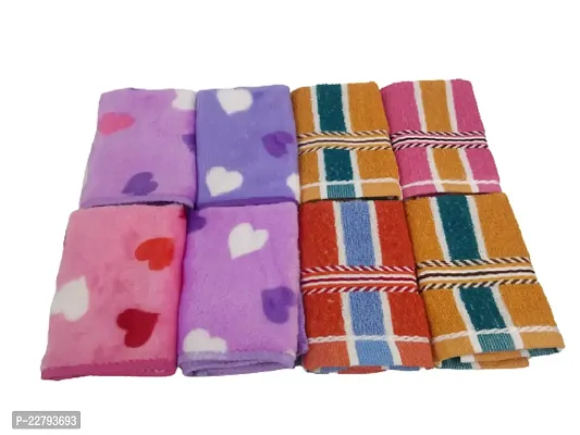 Gargi Women or Girls Multicolor Handkerchief Pocket Squares.(Pack of 8).-thumb0