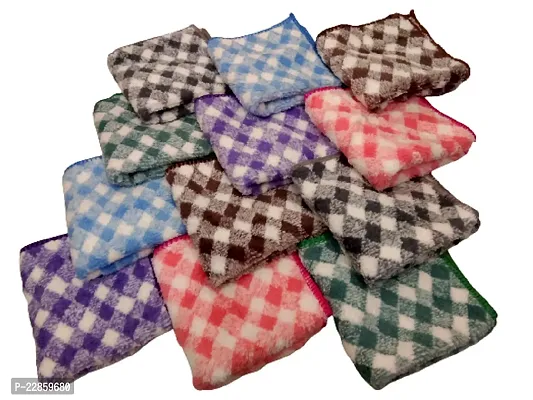 Gargi Women or Girls Multicolor Handkerchief Pocket Squares.(Pack of 12)