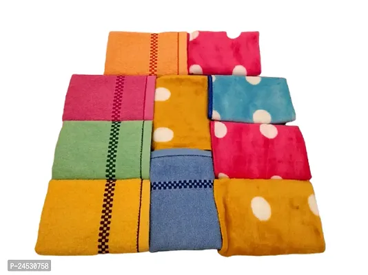 Women Girls Rumal Handkerchief Pocket square, Soft Face Towel (Pack of 10)