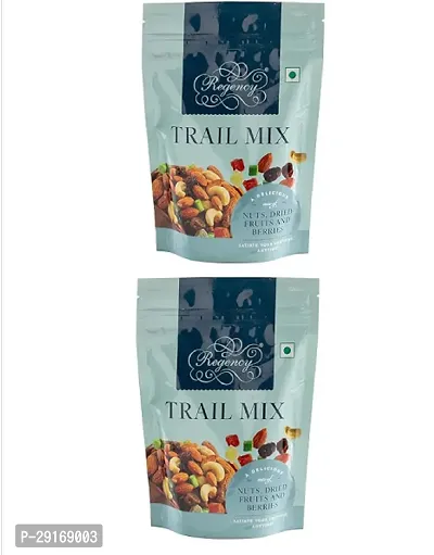 REGENCY Trail Mix 200 gm Pouch Protein Crunch, Dry Fruit Mix| Almonds I Cashews I Pistachio I Chickpeas (pack of 2)