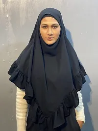 Nazneen triangle all-around frill tie at back head ready to wear Hijab cun Naqab-thumb1