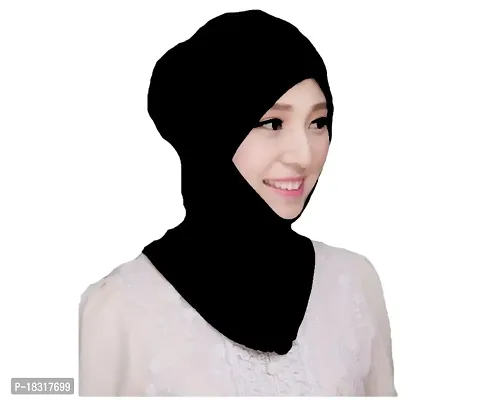 Nazneen Stretchable Under Hijab Ninja cap (Black)-thumb0