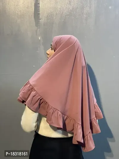 Nazneen triangle all-around frill tie at back head ready to wear Hijab cun Naqab-thumb4