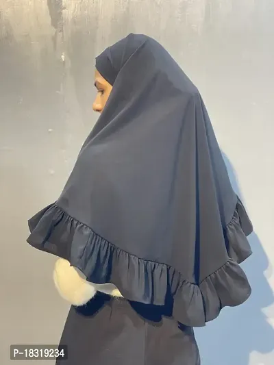 Nazneen triangle all-around frill tie at back head ready to wear Hijab cun Naqab-thumb4