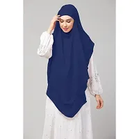 Nazneen Navy Triangle tow layers tie at back Ready to wear Hijab cum Naqab-thumb4