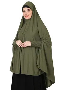 Nazneen stretchable Jeresy smoking at  sleeve  Jilbab cum prayer khimar  Hijab-thumb2