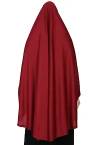 Nazneen stretchable Jeresy elastic at wrist with sleeve  Jilbab cum prayer khimar  Hijab-thumb1