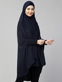 Nazneen stretchable Jersey smoking at  sleeve  Jilbab cum prayer khimar  Hijab-thumb4