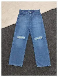 2 Cut Women Regular High Rise Blue Jeans-thumb1