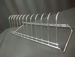 Stainless Steel Plate Rack/Stand [11 section]-thumb2