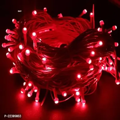 LED Decorative String Fairy Rice Lights For Indoor, Outdoor, Decoration, Festival, Party, Wedding, Garden, Lawn (Red Colour Pack Of 4)