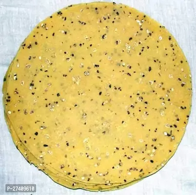 SUPERVALLYOrganic 100% Papad Moong Dal Special (Handmade, Medium Spicy  Rajasthani Flavor) Special Zipper pack (400gm)
