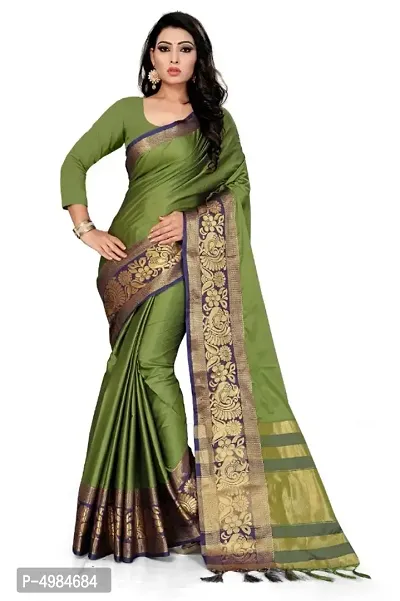 Beautiful Art Silk Jacquard Saree with Blouse piece