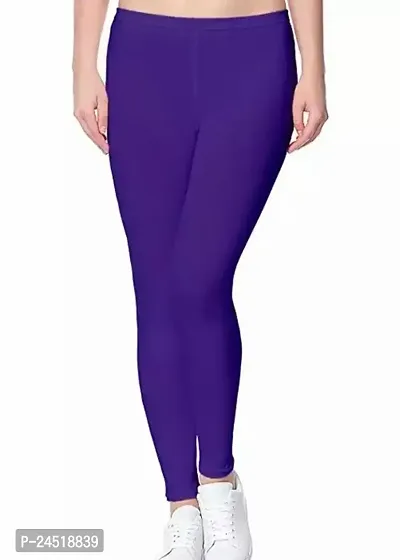 Fabulous Cambric Cotton Solid Ankle Length Leggings For Women-thumb0