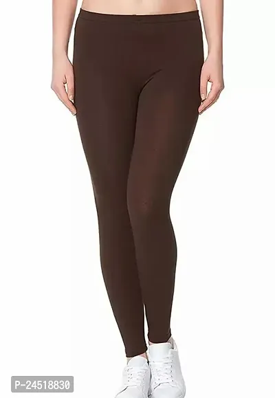 Fabulous Cambric Cotton Solid Ankle Length Leggings For Women-thumb0