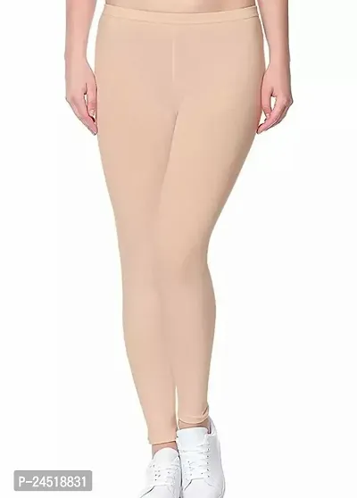 Fabulous Cambric Cotton Solid Ankle Length Leggings For Women-thumb0