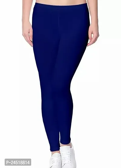 Fabulous Cambric Cotton Solid Ankle Length Leggings For Women-thumb0