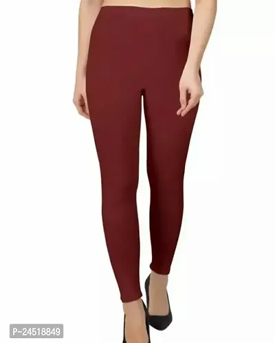 Fabulous Cambric Cotton Solid Ankle Length Leggings For Women