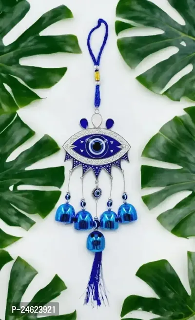 Evil eye wind chime for home decoration protect from nagetive energy vastu wind chime, good sound wind chime for balcony, and room decoration and good sound and positive energy  wind chime-thumb0
