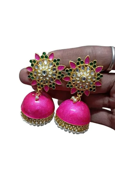 American Diamond Stone Jhumka Earring For Girls And Women