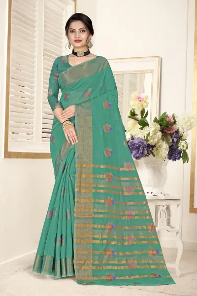 Fancy Silk Saree with Blouse Piece for Women