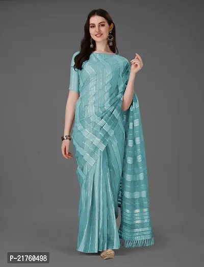 Fancy Cotton Saree with Blouse Piece for Women