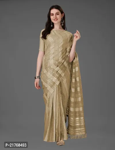 Fancy Cotton Saree with Blouse Piece for Women-thumb0