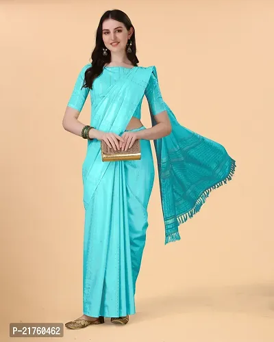 Fancy Cotton Saree with Blouse Piece for Women-thumb0