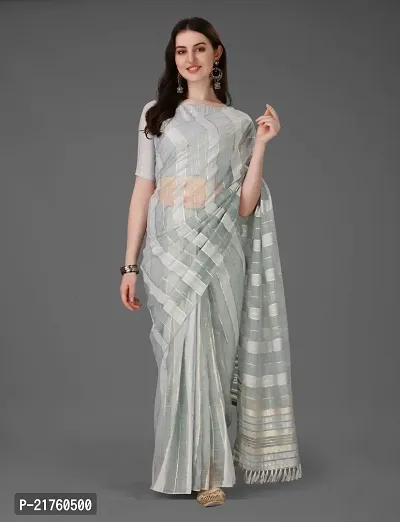 Fancy Cotton Saree with Blouse Piece for Women-thumb0