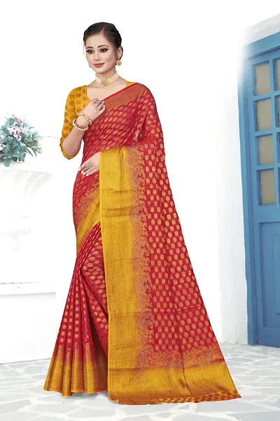 Fancy Organza Saree with Blouse Piece for Women