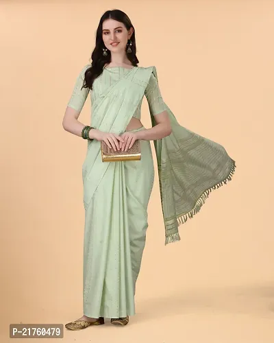 Fancy Cotton Saree with Blouse Piece for Women