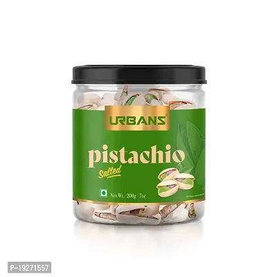 URBANS Pistachios Lightly Salted Pista With Shell Dry Fruit (Healthy Snack) (200G)