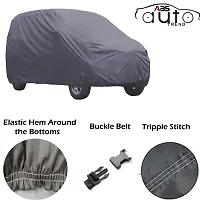 ABS AUTO TREND Car Cover For Renault Duster (All ModelsVarients) With Heat Resistant | UV Protected | Dustproof | Triple Stitched | Elastic Hem | Full Sized | Ultra Surface Body Protection (GREY)-thumb1