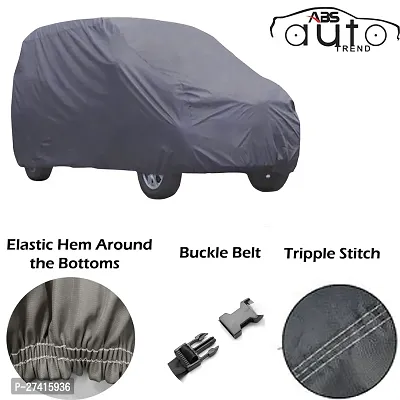 ABS AUTO TREND Car Cover For Renault Duster (All ModelsVarients) With Heat Resistant | UV Protected | Dustproof | Triple Stitched | Elastic Hem | Full Sized | Ultra Surface Body Protection (GREY)-thumb2