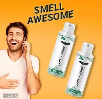 Park Avenue Discover Premium Body Deodorant Spray - For Men (Combo Pack 1 + 1 Free, 150 ml each)-thumb3