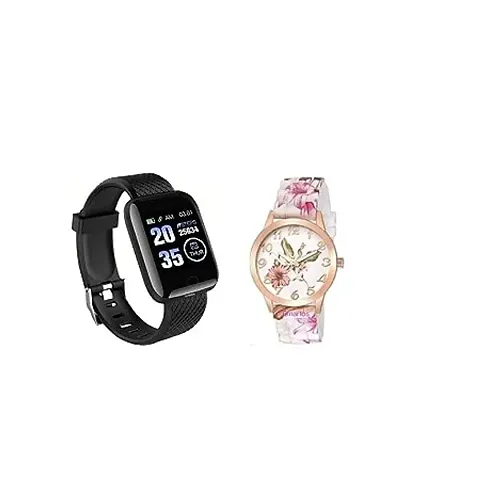 Bracelet Fitness Tracker Color Screen Smartwatch And Analogue Women  Girls Watch