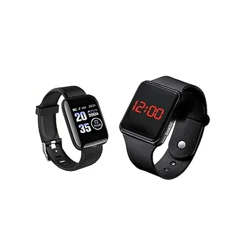 Smartwatch Heart Rate Blood Pressure And Led Band For Kids Birthday Gift