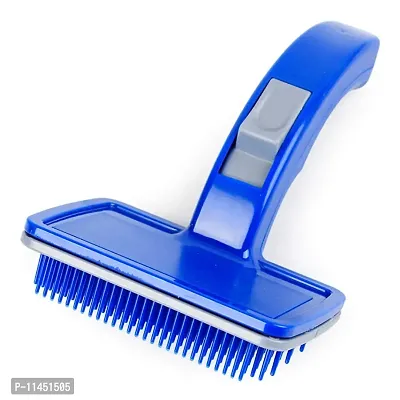 Slicker Brush for Dogs and Cats Self-Cleaning Grooming Comb for Dematting Detangling  Deshedding-thumb0