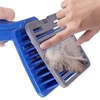 Dog  Cat Plastic Slicker Brush with Press Key for Dematting, Detangling, Deshedding and Grooming || Premium Self Cleaning Slicker Brush, Easy to Clean Comb for Long or Short Haired Dogs (Colors May V-thumb2