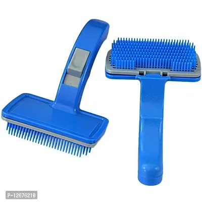 Dog, Cat, Puppy Self Cleaning Slicker Brush Comb, Gently Removes Loose Undercoat, Mats and Tangled Hair (Large).1 Pcs Pack-thumb0