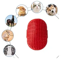 Hand Brush For Dogs | Deshedding Brush For Dogs | Dogs Bathing Brush | Dog Cat Brush with Soft Bristles | Made of Natural Rubber (1 piece) - Buddy Tails-thumb2