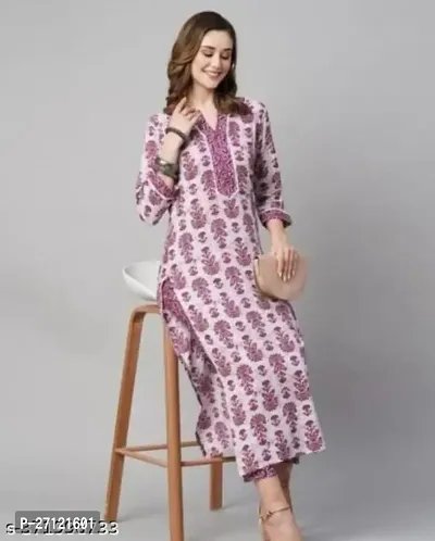 Trendy Cotton  Kurta Set For Women-thumb0