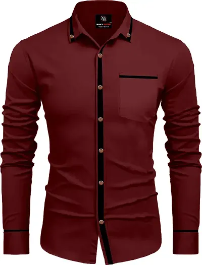 Men Solid Casual Shirt