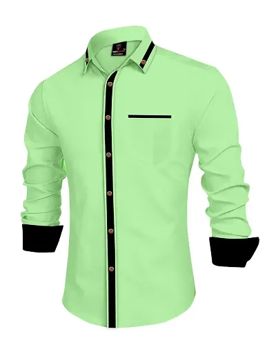 Hot Selling Cotton Blend Long Sleeves Casual Shirt 