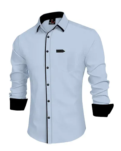 Hot Selling Cotton Blend Long Sleeves Casual Shirt 