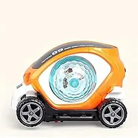 Musical stunt car rotate 360deg; with flashing light  music (09 future car) - Multi color..-thumb1